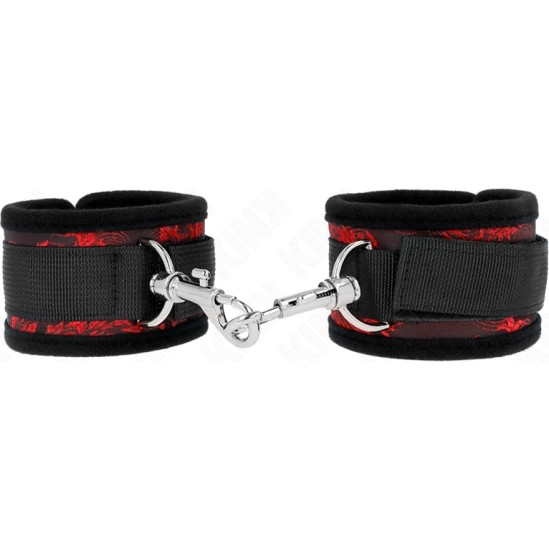 Kink Wrist Restraint KINK - SCANDAL WRIST RESTRAINTS RED-BLACK