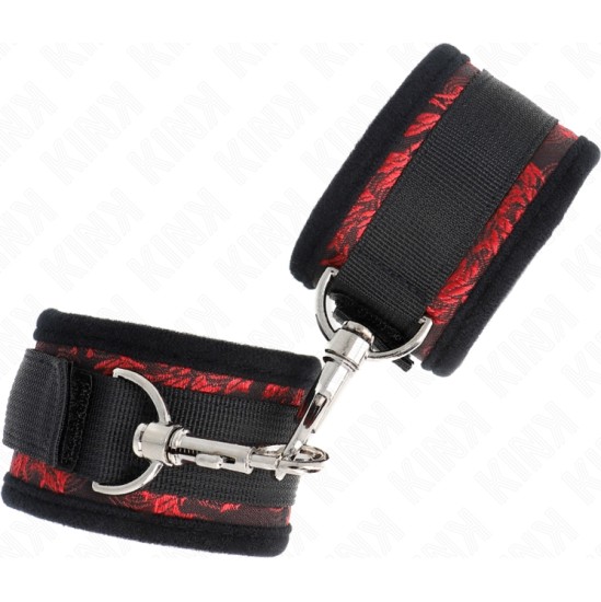 Kink Wrist Restraint KINK - SCANDAL WRIST RESTRAINTS RED-BLACK