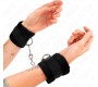 Kink Wrist Restraint KINK - BEGINNER FUR HAND CUFFS BLACK 30 X 7 CM