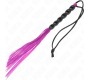 Kink Impact & Touch KINK - MINI SILICONE WHIP WITH 6 PURPLE BEADS 26 CM