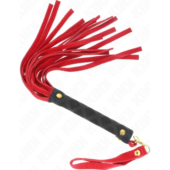 Kink Impact & Touch KINK - RED SUEDE MINI WHIP 30 CM