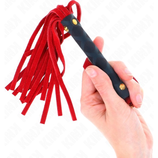 Kink Impact & Touch KINK - RED SUEDE MINI WHIP 30 CM