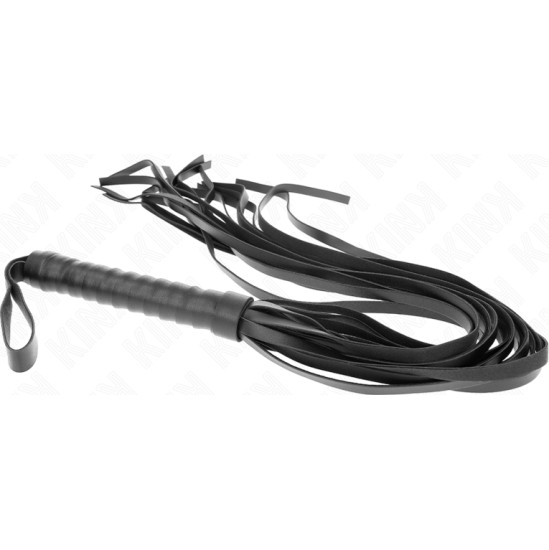 Kink Impact & Touch KINK - NEGRO SHORT HANDLE LONG TAIL WHIP 70 CM