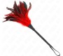 Kink Impact & Touch KINK - RED MAIDS HORN SHAPED TICKLE CHICKEN FEATHERS 36 CM