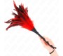 Kink Impact & Touch KINK - RED MAIDS HORN SHAPED TICKLE CHICKEN FEATHERS 36 CM