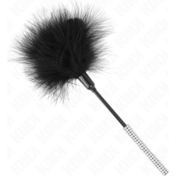 Kink Impact & Touch KINK - TICKLE FEATHERS WITH RHINESTONE HANDLE 27 CM