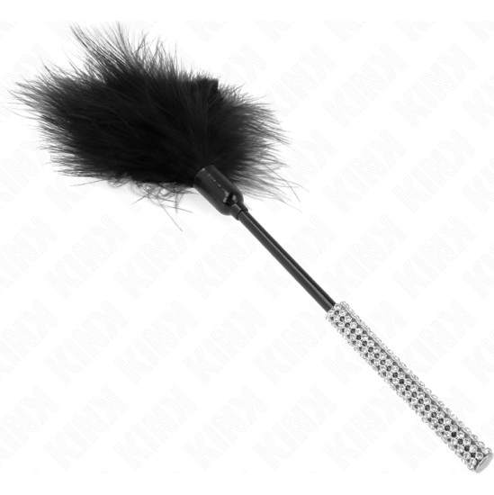 Kink Impact & Touch KINK - TICKLE FEATHERS WITH RHINESTONE HANDLE 27 CM