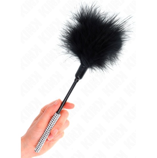 Kink Impact & Touch KINK - TICKLE FEATHERS WITH RHINESTONE HANDLE 27 CM