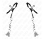 Kink Nipple Grip KINK - SILVER BELL PENDANT NIPPLE CLAMPS 6 CM