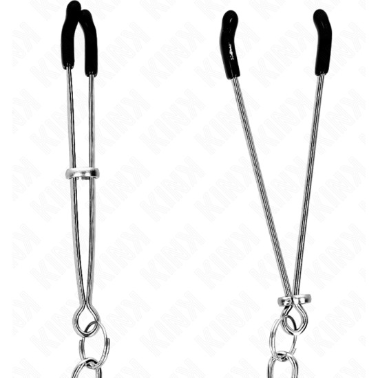 Kink Nipple Grip KINK - THIN NIPPLE CLAMPS WITH THICK CHAIN 30 CM