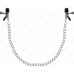 Kink Nipple Grip KINK - FLAT CHAIN NIPPLE CLAMPS SILVER 34 CM