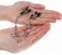 Kink Nipple Grip KINK - FLAT CHAIN NIPPLE CLAMPS SILVER 34 CM