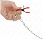 Kink Nipple Grip KINK - BELL TRIPLE NIPPLE AND CLIT CLAMPS RED WITH CHAIN 30 CM
