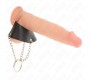Kink Ring Power KINK - PENIS RING 4 CM CHAIN 7 CM METAL WITH LEATHER BELT