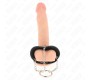 Kink Ring Power KINK - PENIS RING 4 CM CHAIN 7 CM METAL WITH LEATHER BELT