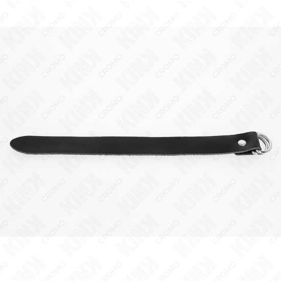 Kink Ring Power KINK - LEATHER PENIS RING WITH PRESSURE CLOSURE 22 X 2 CM