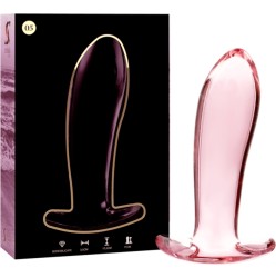 Nebula Series By Ibiza MODEL 5 ANAL PLUG BOROSILICATE GLASS PINK 12.5 CM -O- 3.5 CM