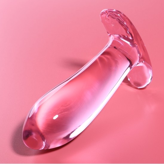 Nebula Series By Ibiza MODEL 5 ANAL PLUG BOROSILICATE GLASS PINK 12.5 CM -O- 3.5 CM
