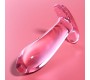 Nebula Series By Ibiza MODEL 5 ANAL PLUG BOROSILICATE GLASS PINK 12.5 CM -O- 3.5 CM