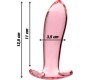 Nebula Series By Ibiza MODEL 5 ANAL PLUG BOROSILICATE GLASS PINK 12.5 CM -O- 3.5 CM
