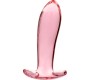 Nebula Series By Ibiza MODEL 5 ANAL PLUG BOROSILICATE GLASS PINK 12.5 CM -O- 3.5 CM