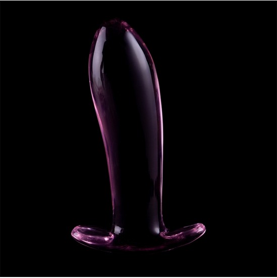 Nebula Series By Ibiza MODEL 5 ANAL PLUG BOROSILICATE GLASS PINK 12.5 CM -O- 3.5 CM