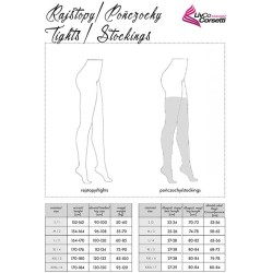 Livco Corsetti Stockings LIVCO CORSETTI FASHION - LAMEAN LC XG044 STOCKINGS BLACK ONE SIZE