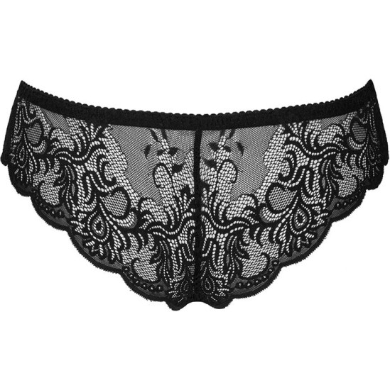 Livco Corsetti Panties LIVCO CORSETTI FASHION - LOVE STORY LC 90679 PANTY CROTCHLESS BLACK L/XL
