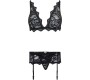 Livco Corsetti Sets LIVCO CORSETTI FASHION - BELITA LC 90231 BRA + PANTY + GARTER BELT BLACK L/XL