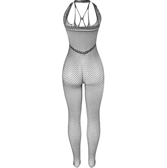 Subblime Bodystockings SUBBLIME - 951788 LONG FISHNET BODYSTOCKING WITH STRAPS ON CHEST AND BACK BLACK ONE SIZE