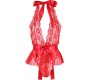 Subblime Bodies SUBBLIME - 953973 SEXY BODY WITH RUFFLES + BELT RED S/M
