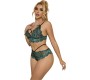 Subblime Sets SUBBLIME - 954086 BRA + PANTIES LACE GREEN S/M