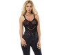 Subblime Bodies SUBBLIME - 9542277 BODY WITH CHAINS + GARTER BELT BLACK L/XL