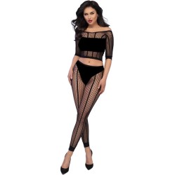Chilirose Sets CHILIROSE - CR 4647 TOP & LEGGINS BLACK S/M