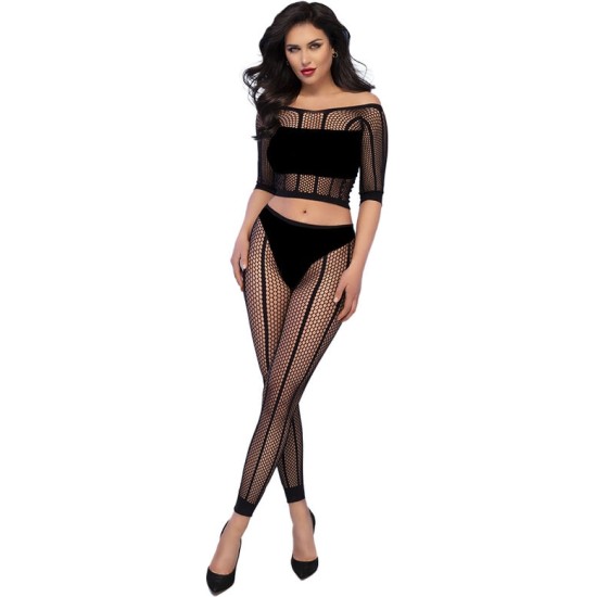 Chilirose Sets CHILIROSE - CR 4647 TOP & LEGGINS BLACK S/M