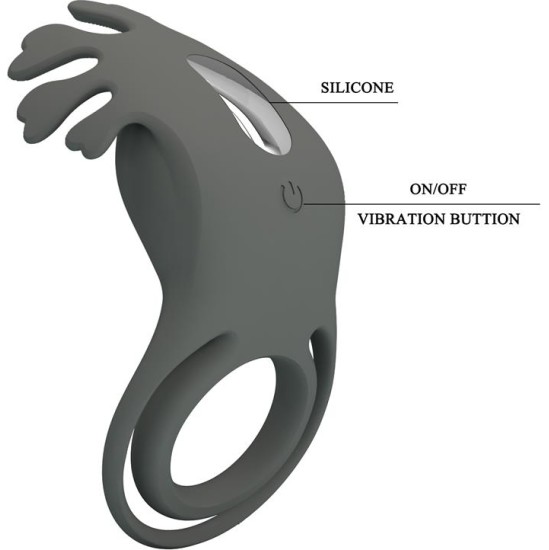 Prettylove Ruben Vibrating Double Cock Ring