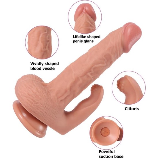 Shequ Haydon Dildo with 20 Modes of Vibration and Clitoris Stimulator