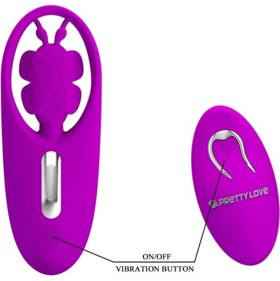 Prettylove Dancing Butterfly Panty Stimulator Remote Control