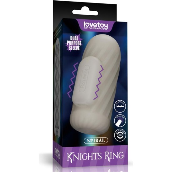 Lovetoy Knights Ring Vibrating Dual Purpose Sleeve