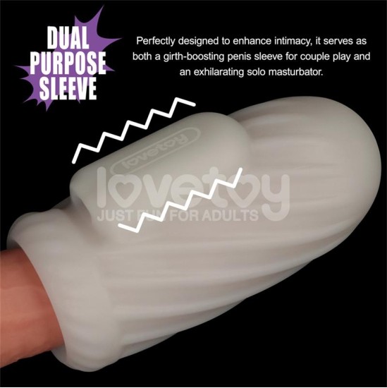 Lovetoy Knights Ring Vibrating Dual Purpose Sleeve