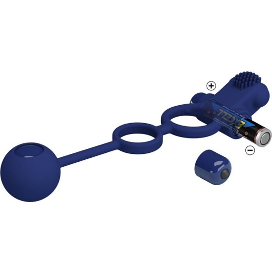 Prettylove Remington Double Vibrating Cock Ring