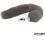 Latetobed Bdsm Line Anal plug with tail Gray 40 cm