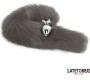 Latetobed Bdsm Line Anal plug with tail Gray 40 cm