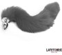 Latetobed Bdsm Line Anal plug with tail Gray 40 cm