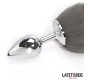 Latetobed Bdsm Line Anal plug with tail Gray 40 cm