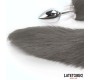 Latetobed Bdsm Line Anal plug with tail Gray 40 cm