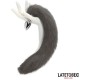 Latetobed Bdsm Line Anal plug with tail Gray 40 cm