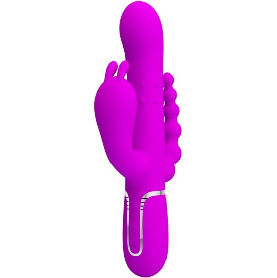 Prettylove Cammy 4 in 1 Vibe with Rotating Balls and Anal Chain