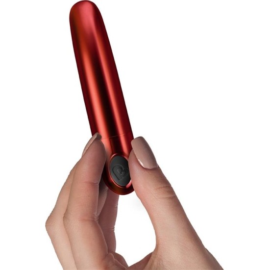 Rocksoff Truly Yours Vibrating Bullet Ruby Caress Metallic Red