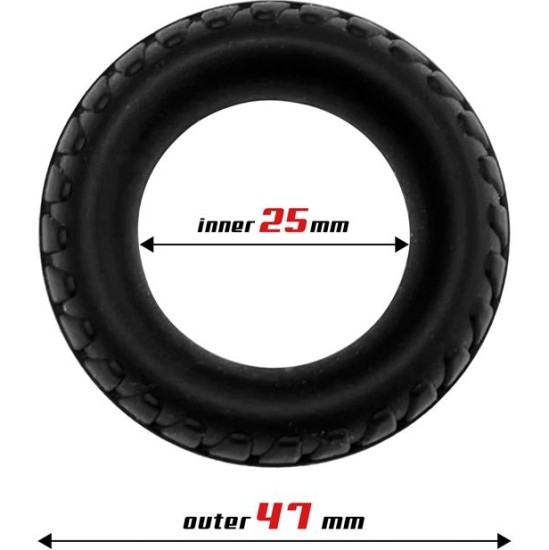 Beast Rings Penis Ring Turbine Liquid Silicone 25 mm